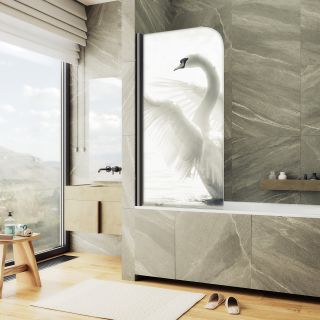 Шторка на ванну MaybahGlass ФП003 -929-ФП003-6 70см фотопечать